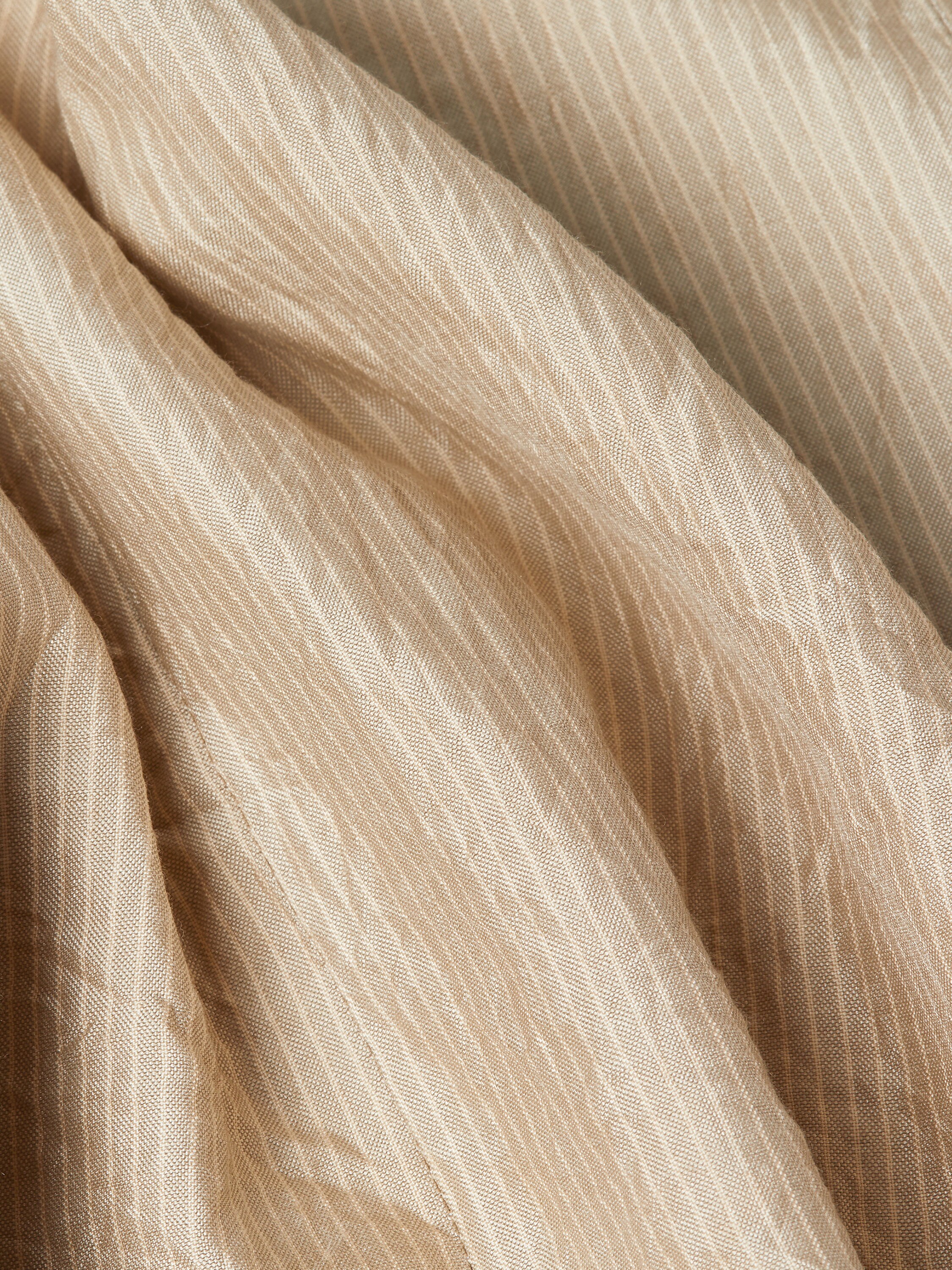 Jacke aus Seide in Beige und Weiß Detailfoto #4 des Produkts