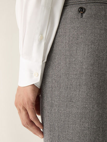 Optical White Trecapi Cotton Shirt FW26 39267349 | Zegna US