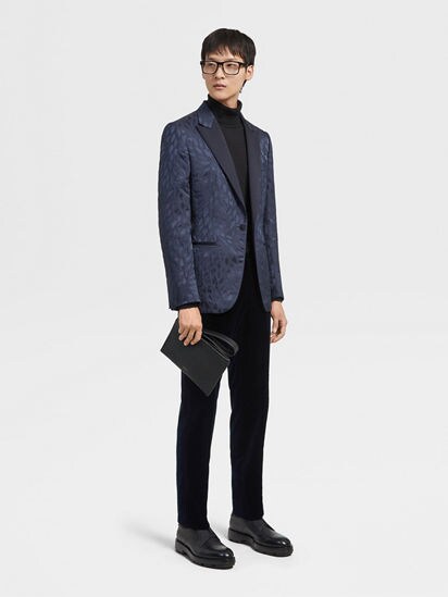 Navy blue shop evening jacket