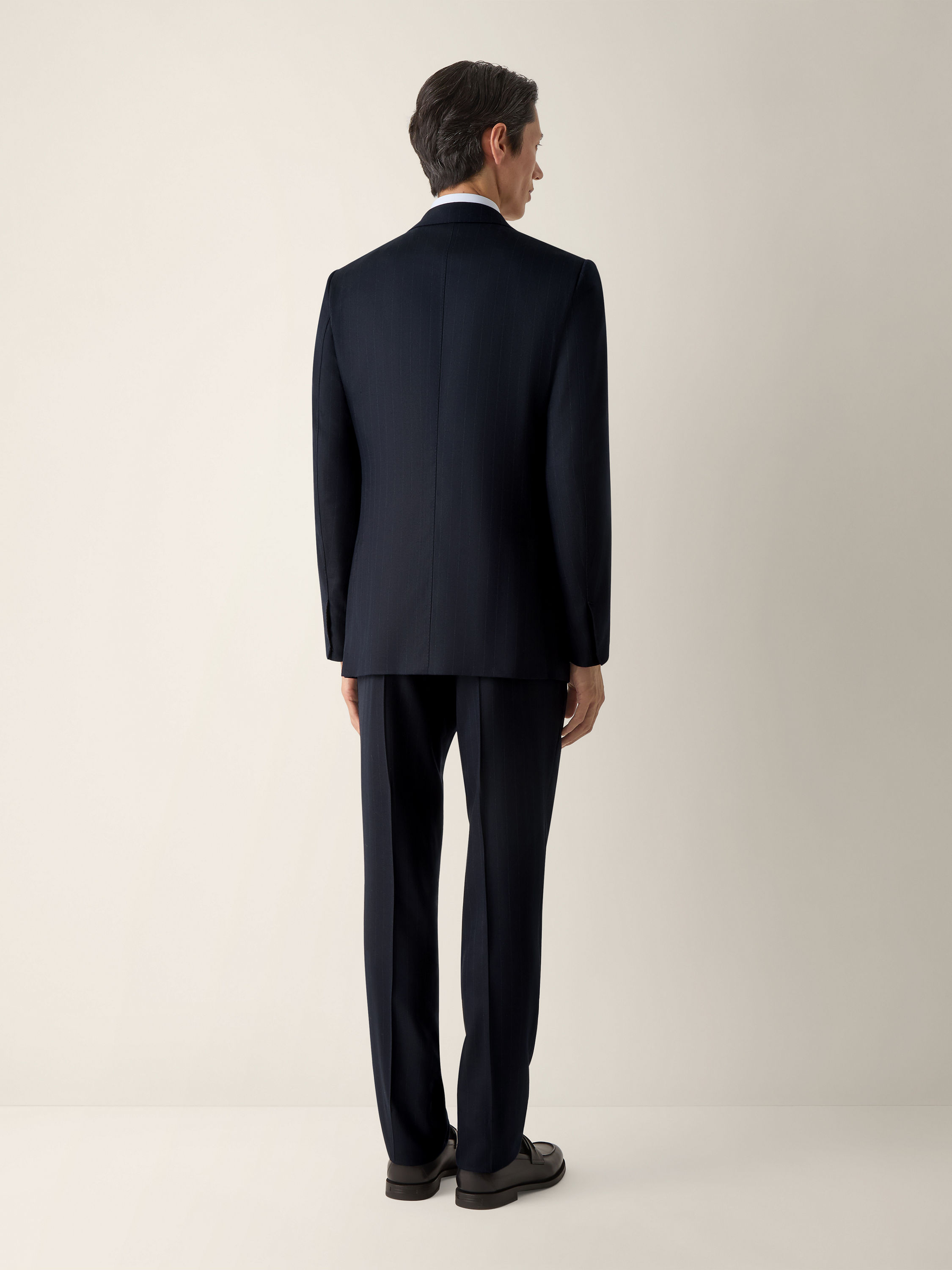 Navy Blue Wool Suit Product detail photo #5