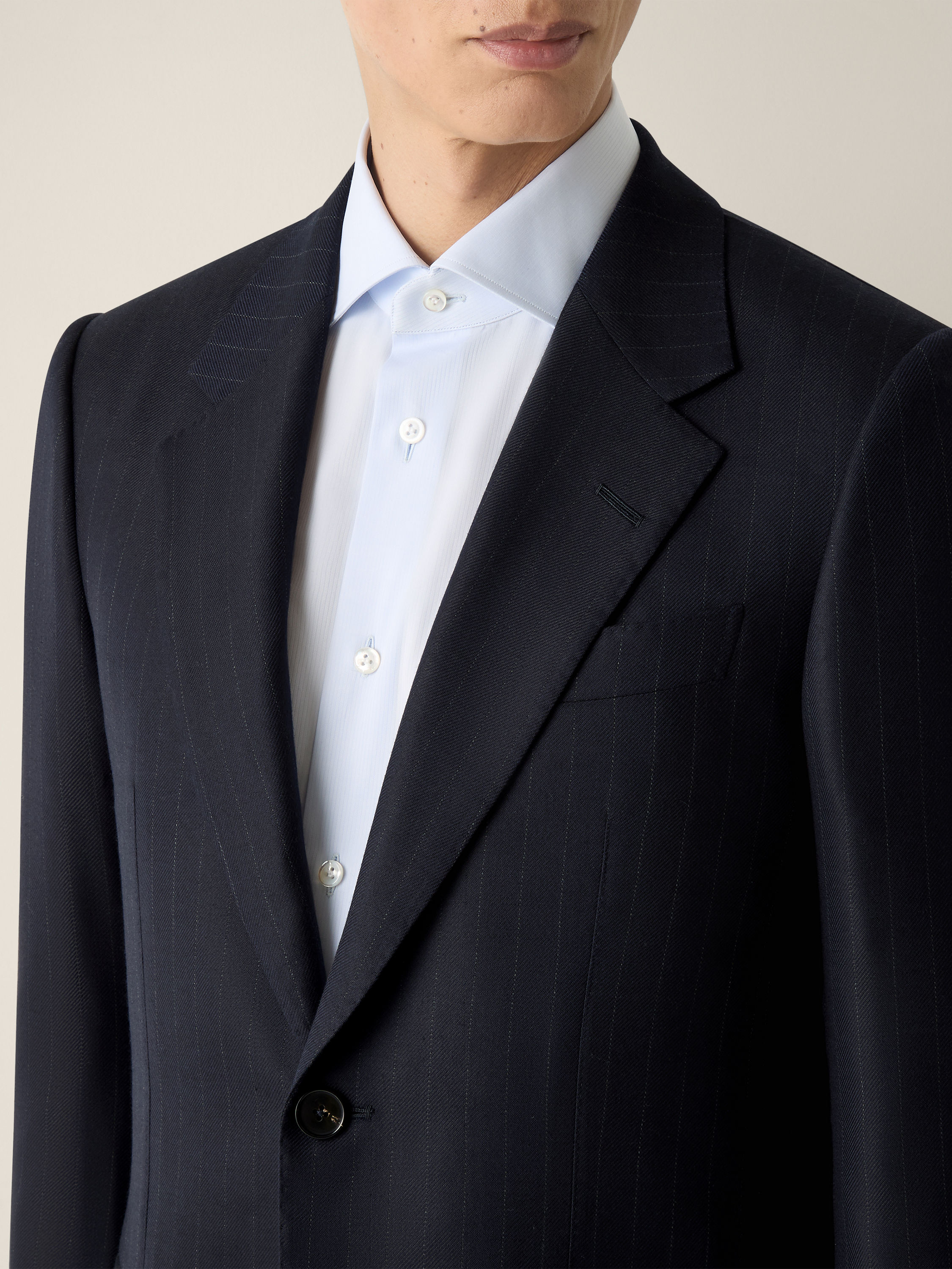 Navy Blue Wool Suit Product detail photo #2