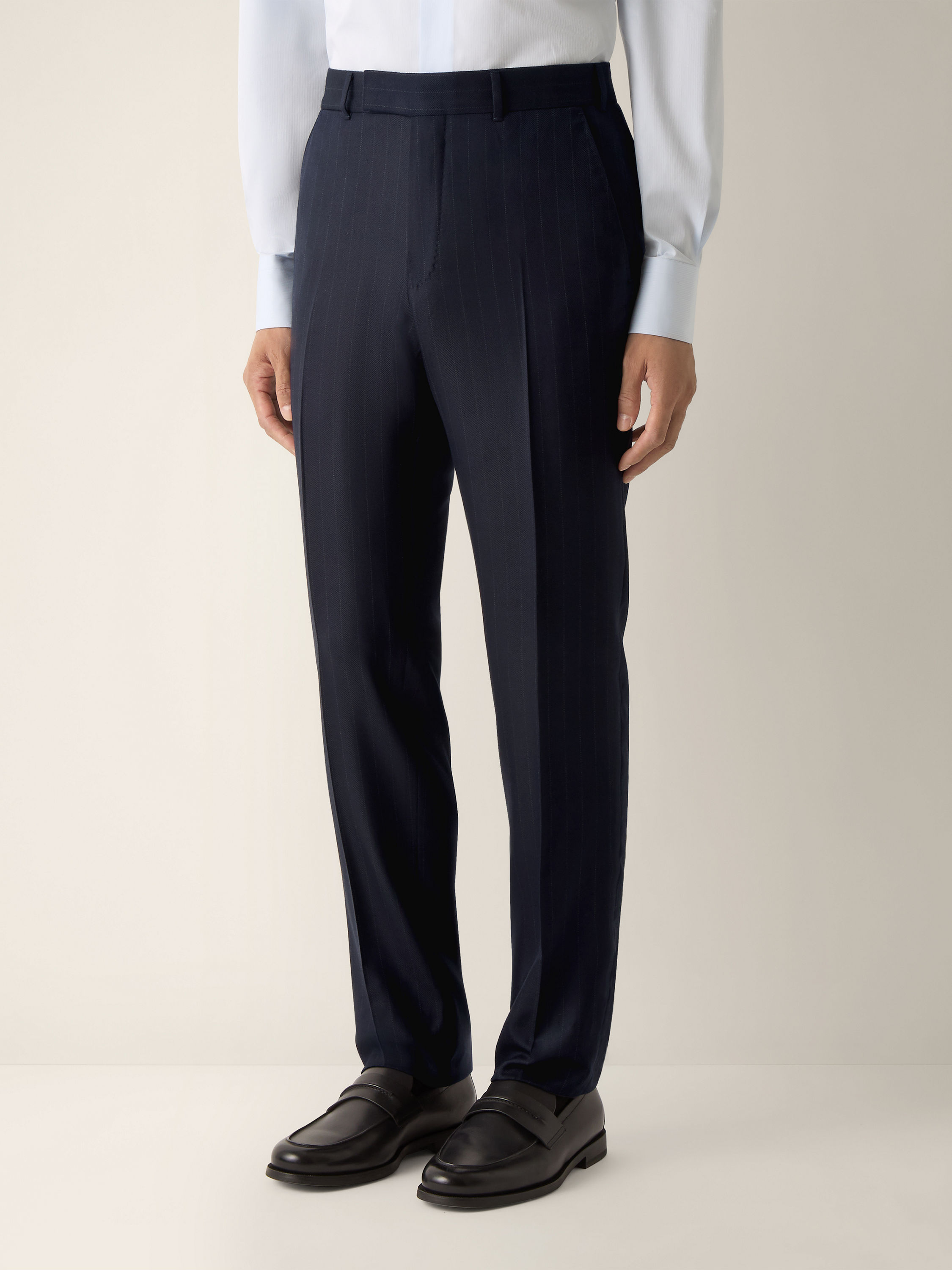 Navy Blue Wool Suit Product detail photo #3