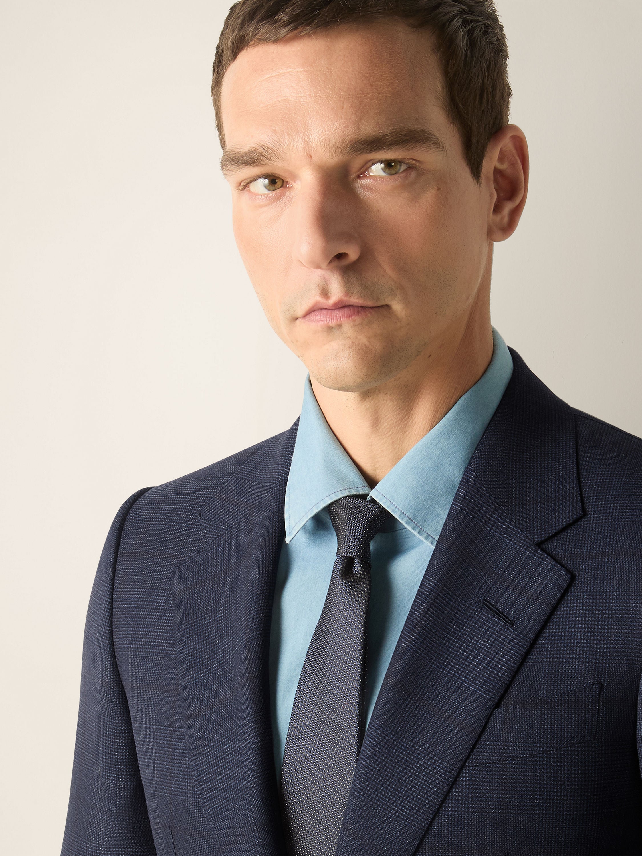 Navy Blue Trofeo 120mila Wool Suit Product detail photo #2