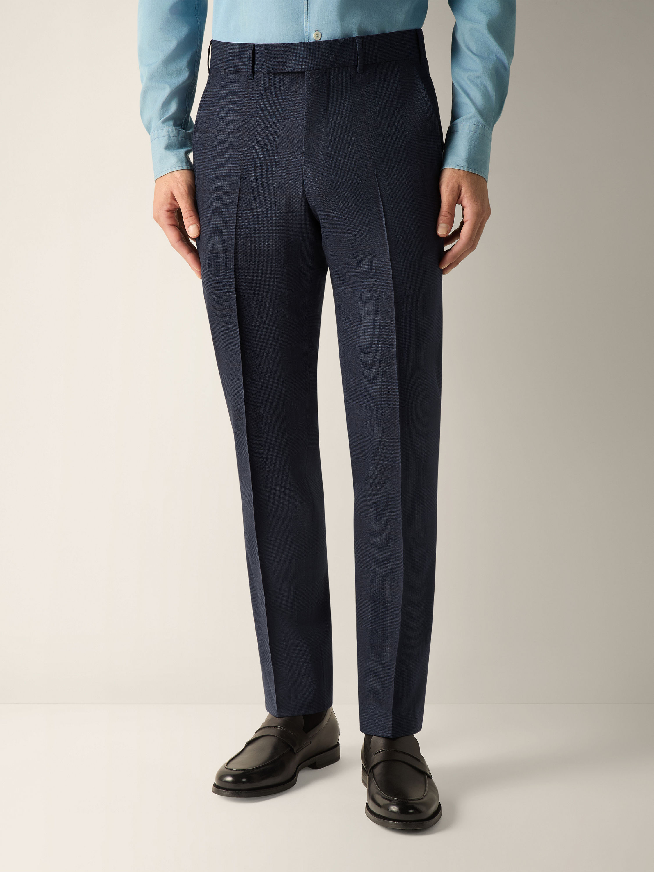 Navy Blue Trofeo 120mila Wool Suit Product detail photo #3