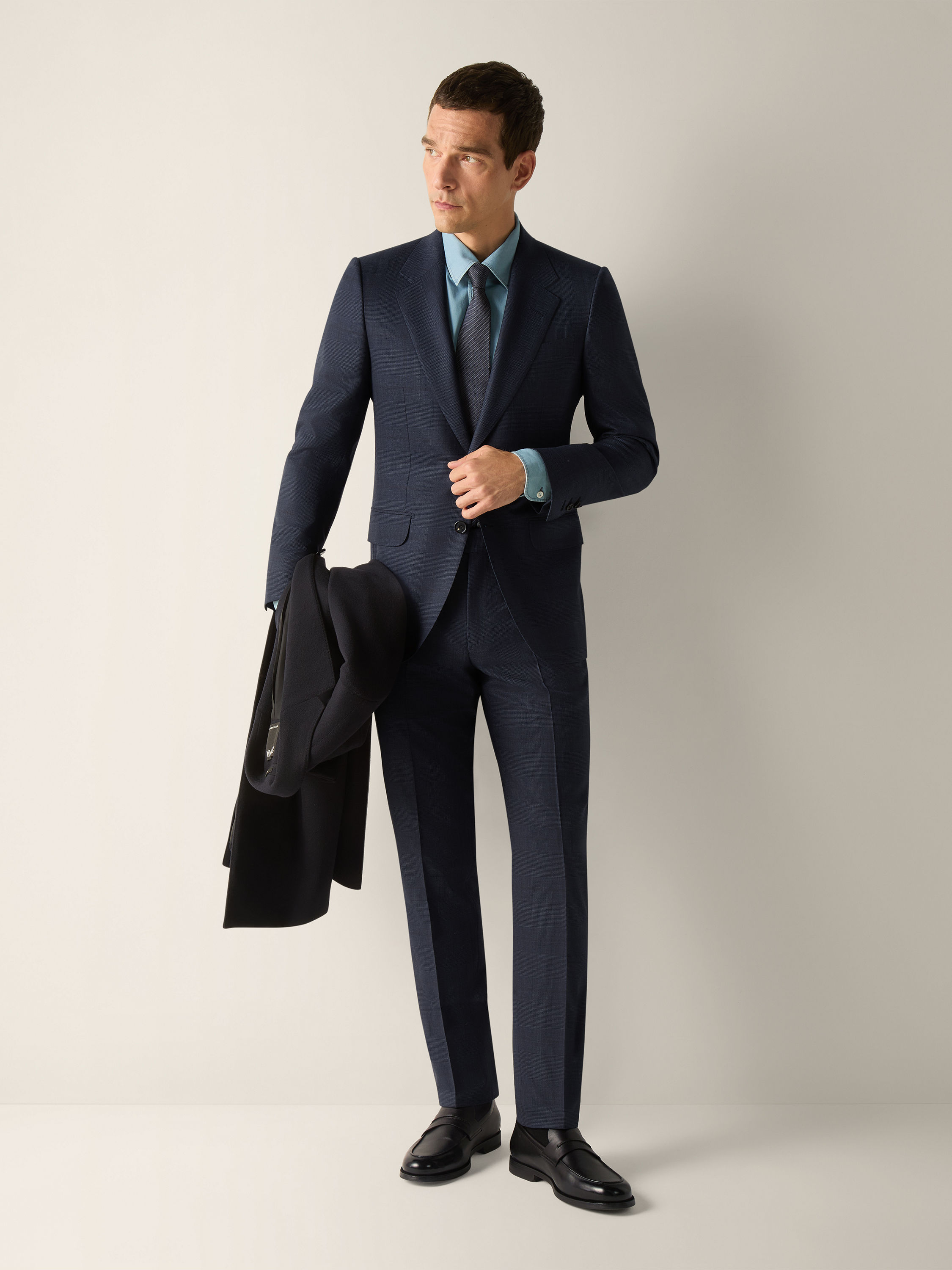 Navy Blue Trofeo 120mila Wool Suit Main product photo