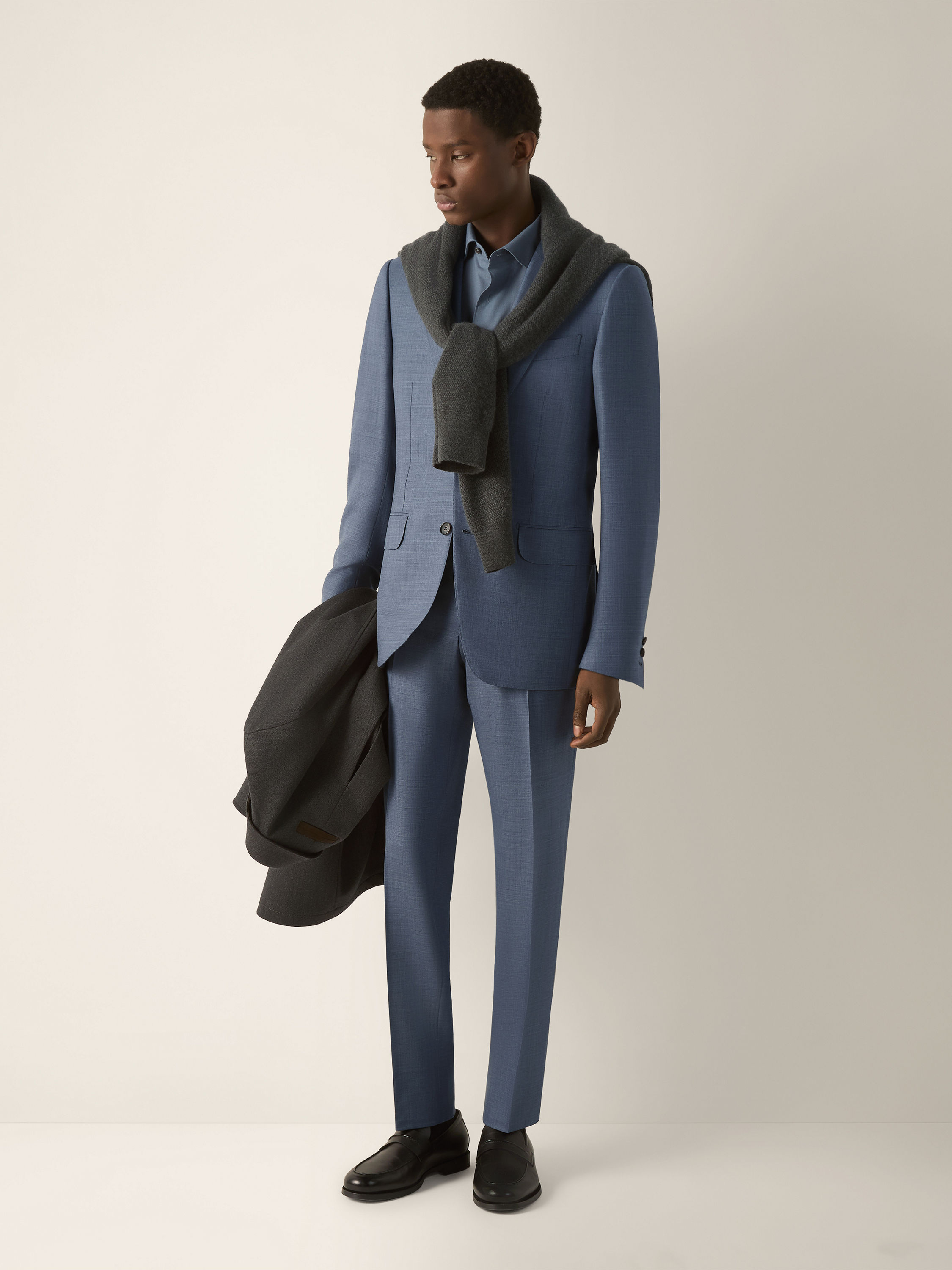ライトブルーTrofeo™ 120milaウールスーツ FW26 39298293 | Zegna JP