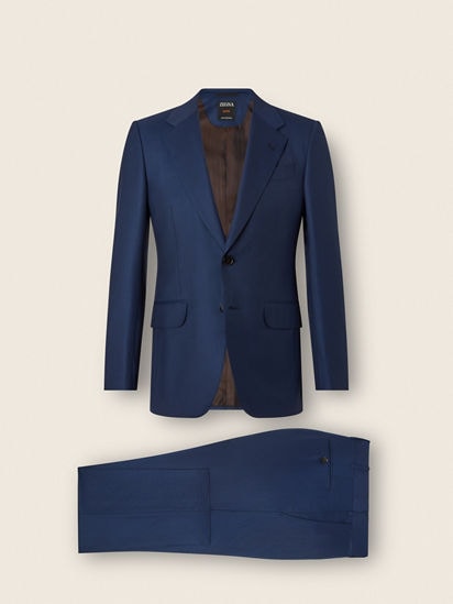 ネイビーブルー Trofeo™ 120mila ウールスーツ FW26 39298334 | Zegna JP