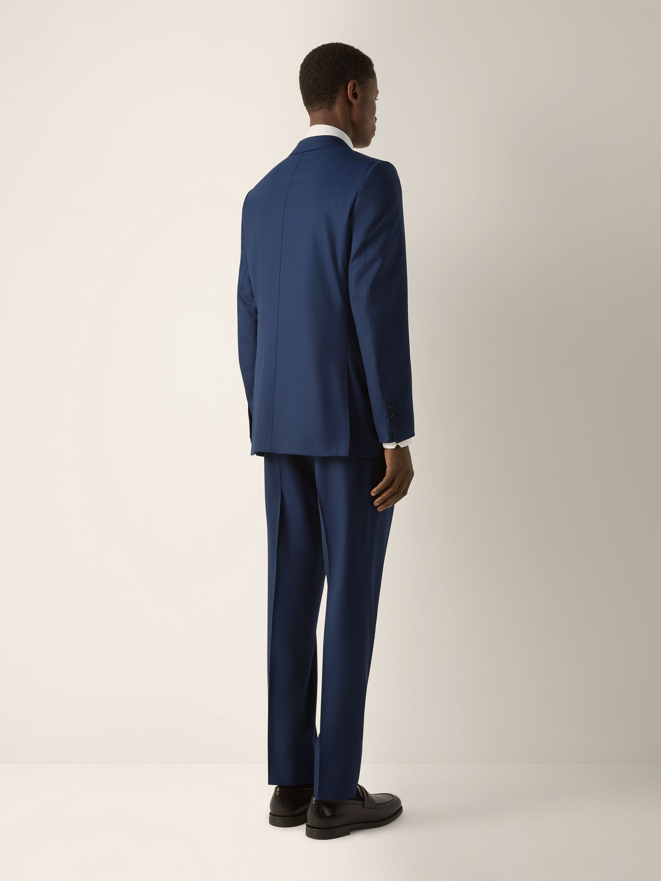 Navy Blue Trofeo 120mila Wool Suit Product detail photo #5
