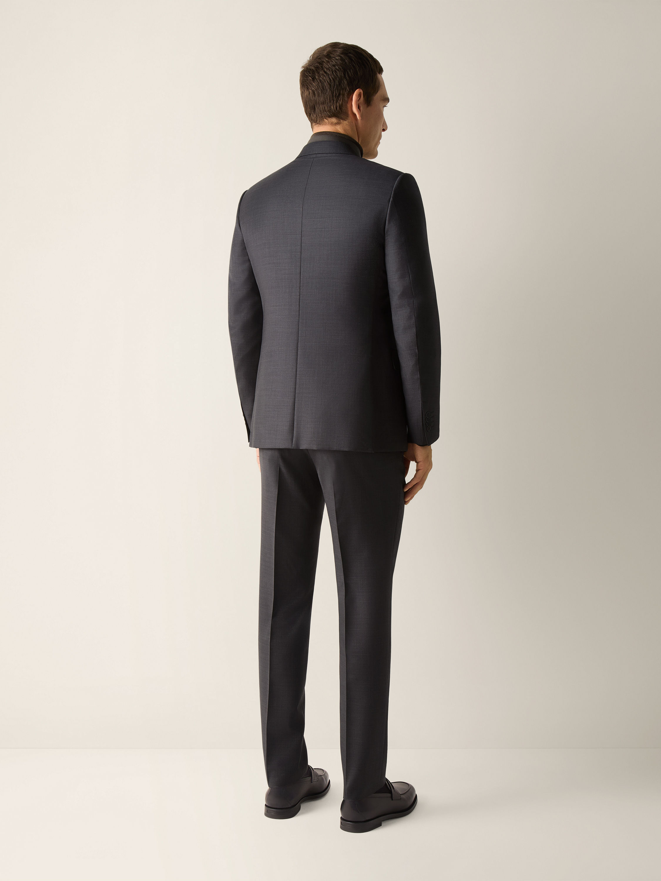 Dark Grey Trofeo Selection Wool Suit Product detail photo #5