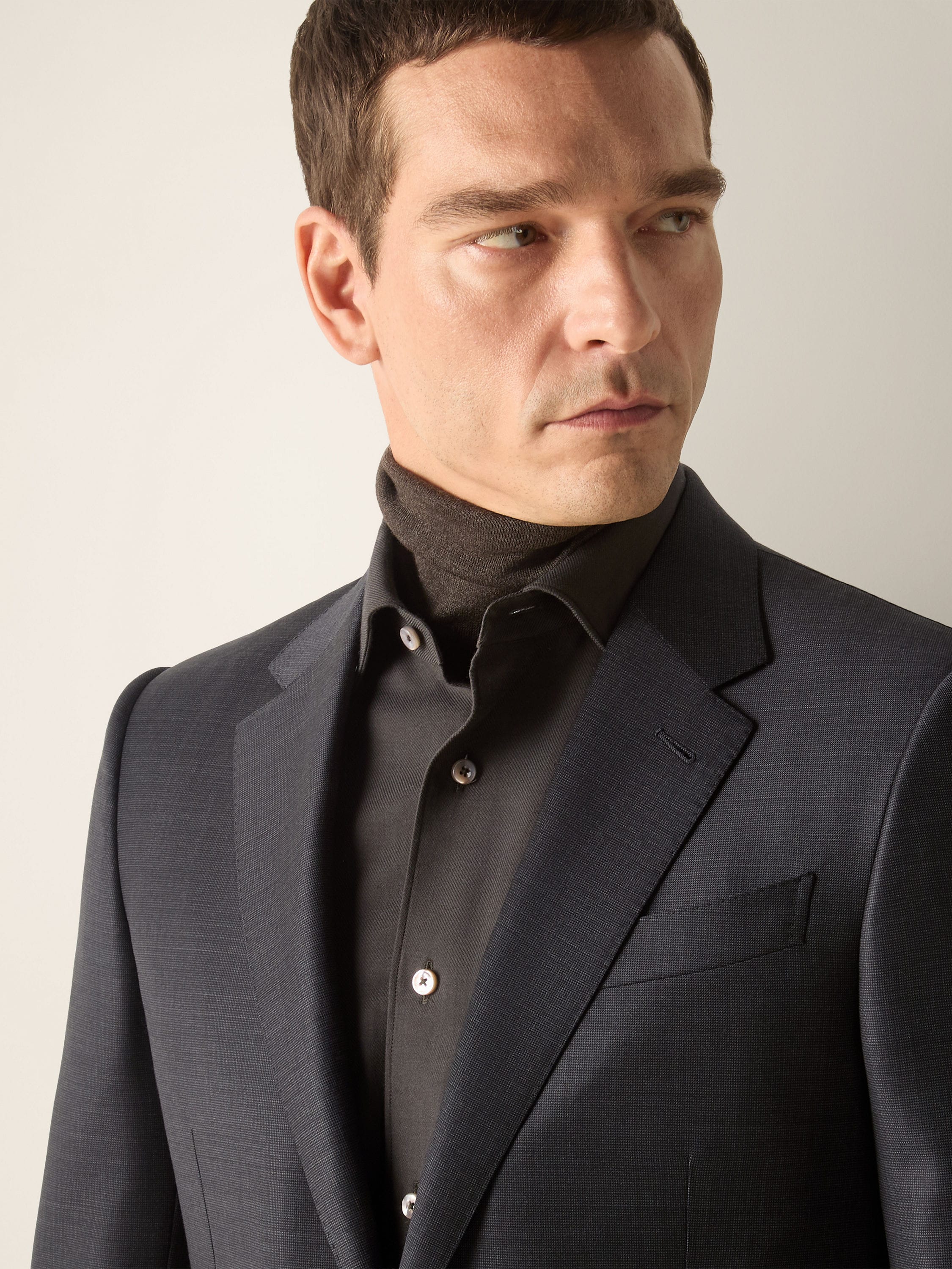 Dark Grey Trofeo Selection Wool Suit Product detail photo #2