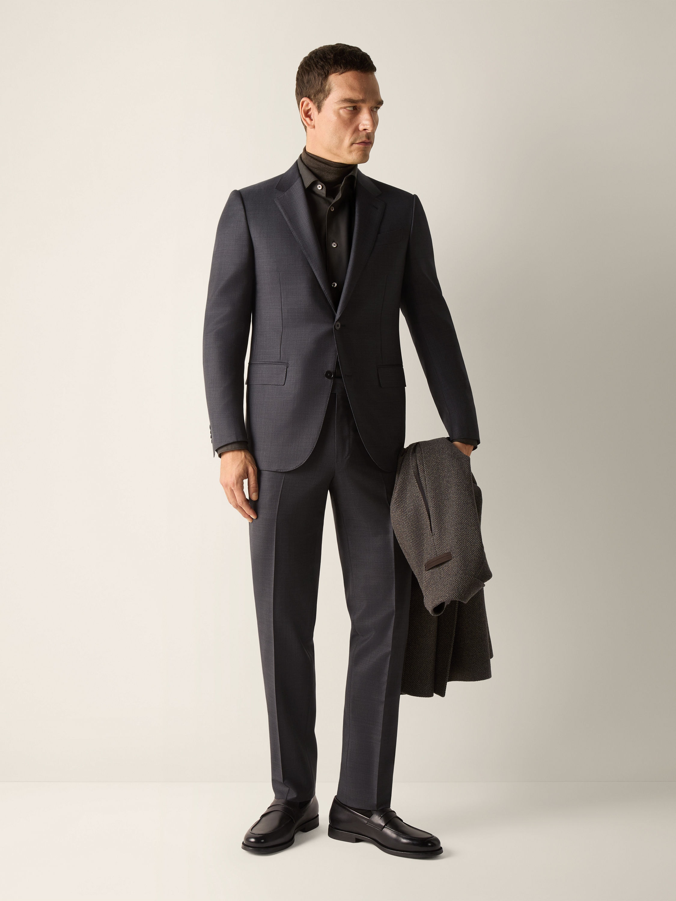 Dark Grey Trofeo Selection Wool Suit FW26 39320898 | Zegna NL