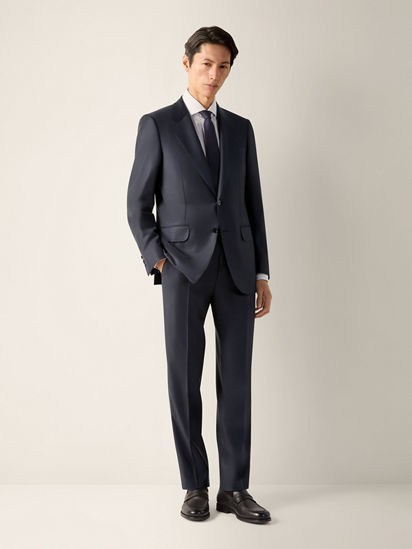 Dark Blue Trofeo Selection Wool Suit FW26 39320930 | Zegna PL