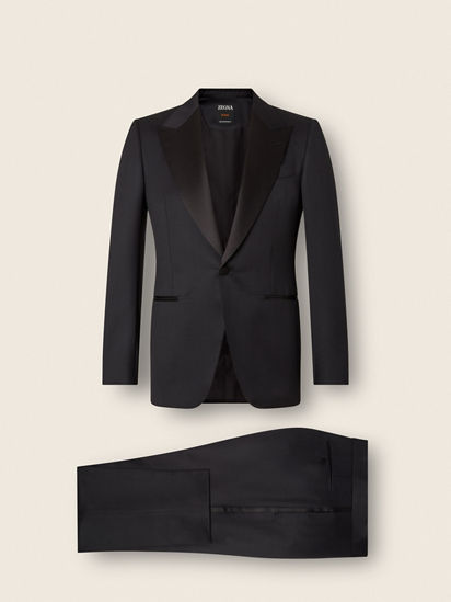 Black Trofeo 120mila Wool and Mohair Evening Suit FW26 39307904