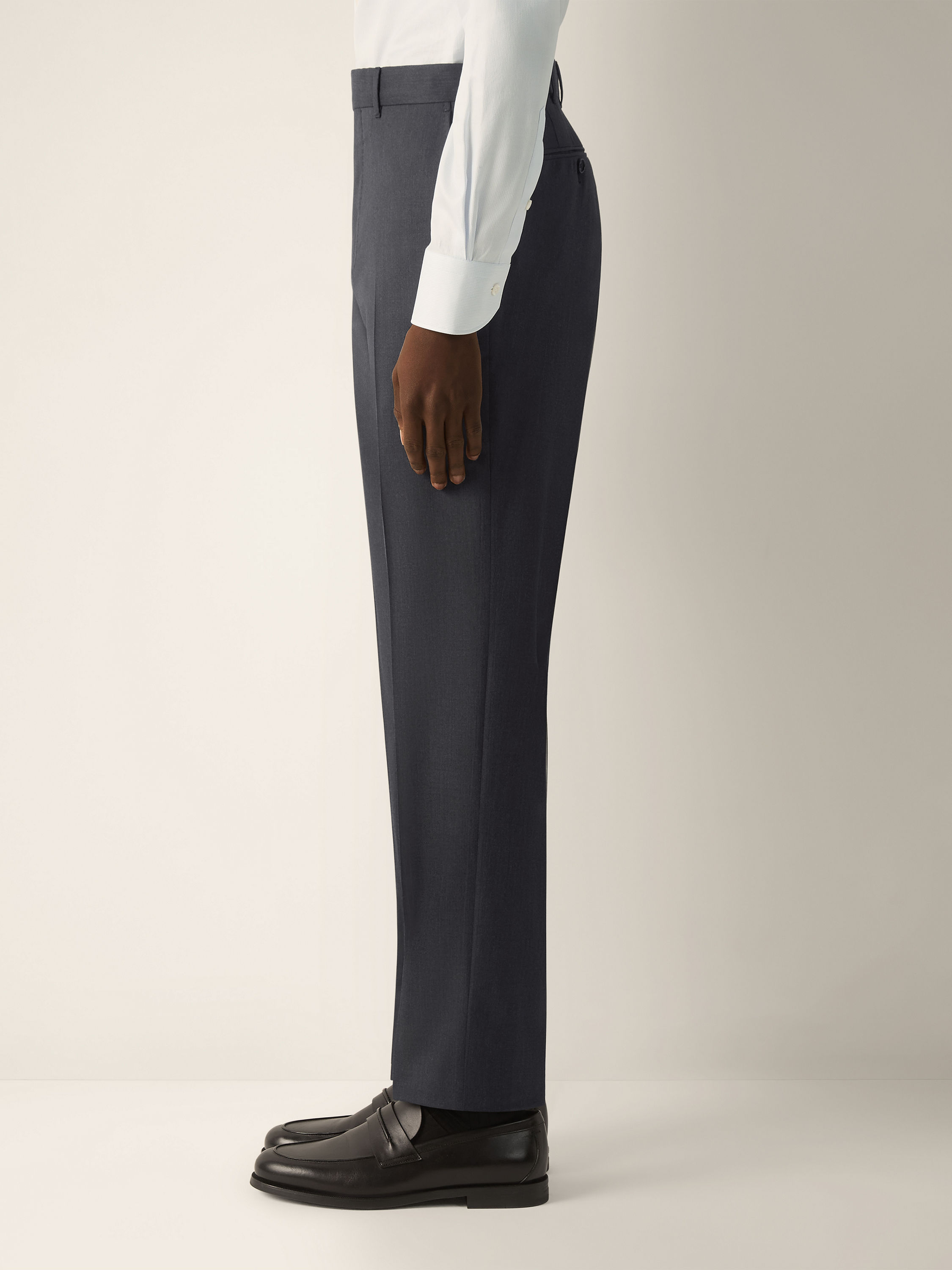 Dark Grey Trofeo 120mila Wool Pants Product detail photo #2