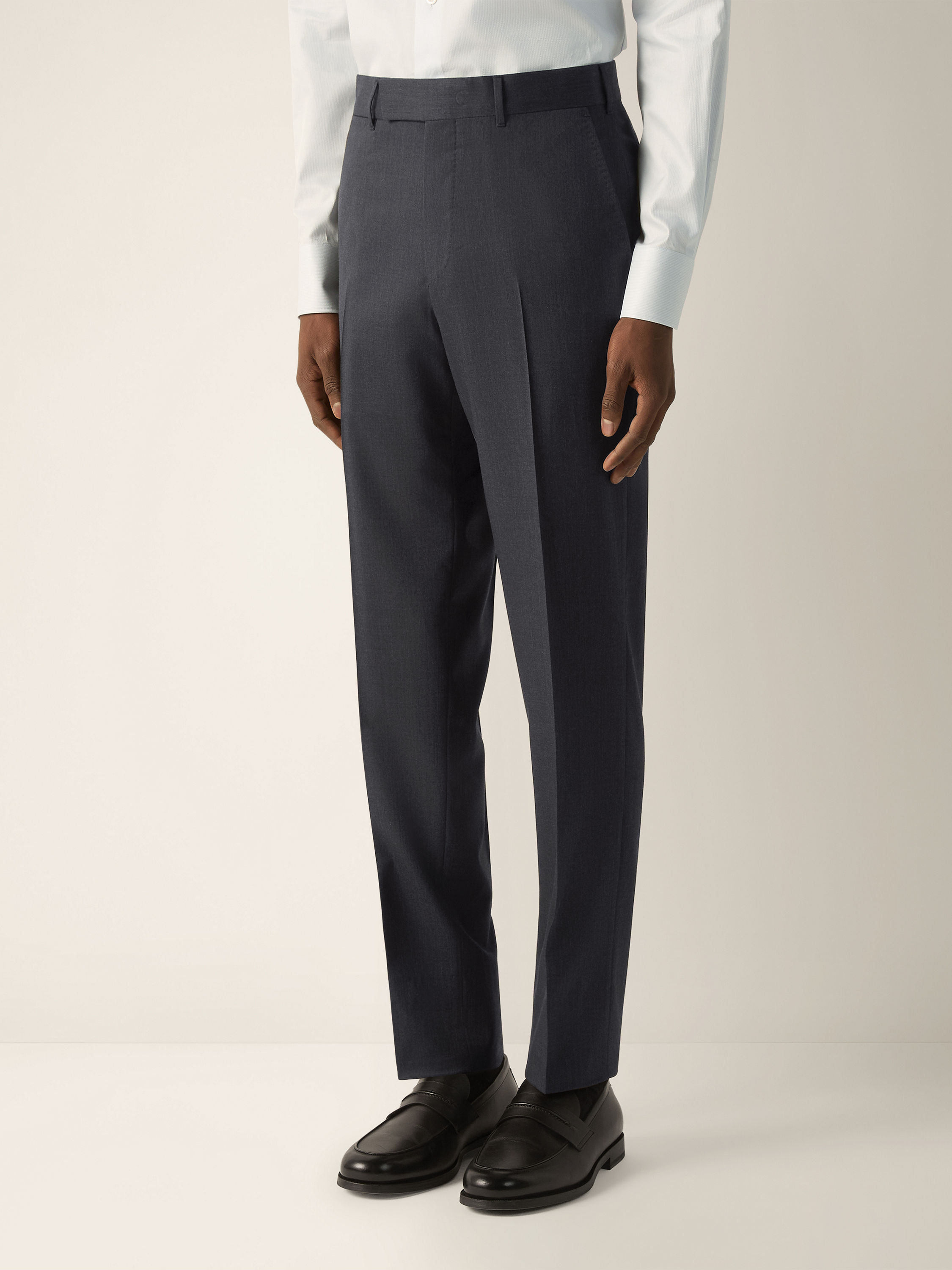 Dark Grey Trofeo 120mila Wool Pants Product detail photo #3