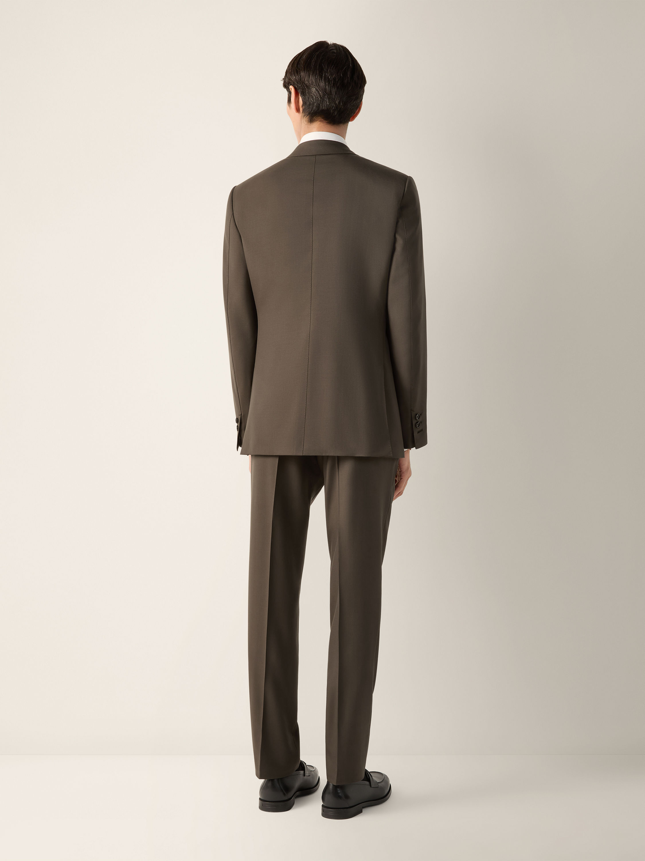 Dark Olive Green Oasi Cashmere Suit Product detail photo #5