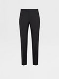 Black Wool and Mohair Tailoring Pants FW23 22486988