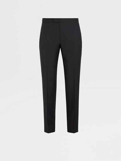 Black Wool and Mohair Tailoring Pants FW23 22486988