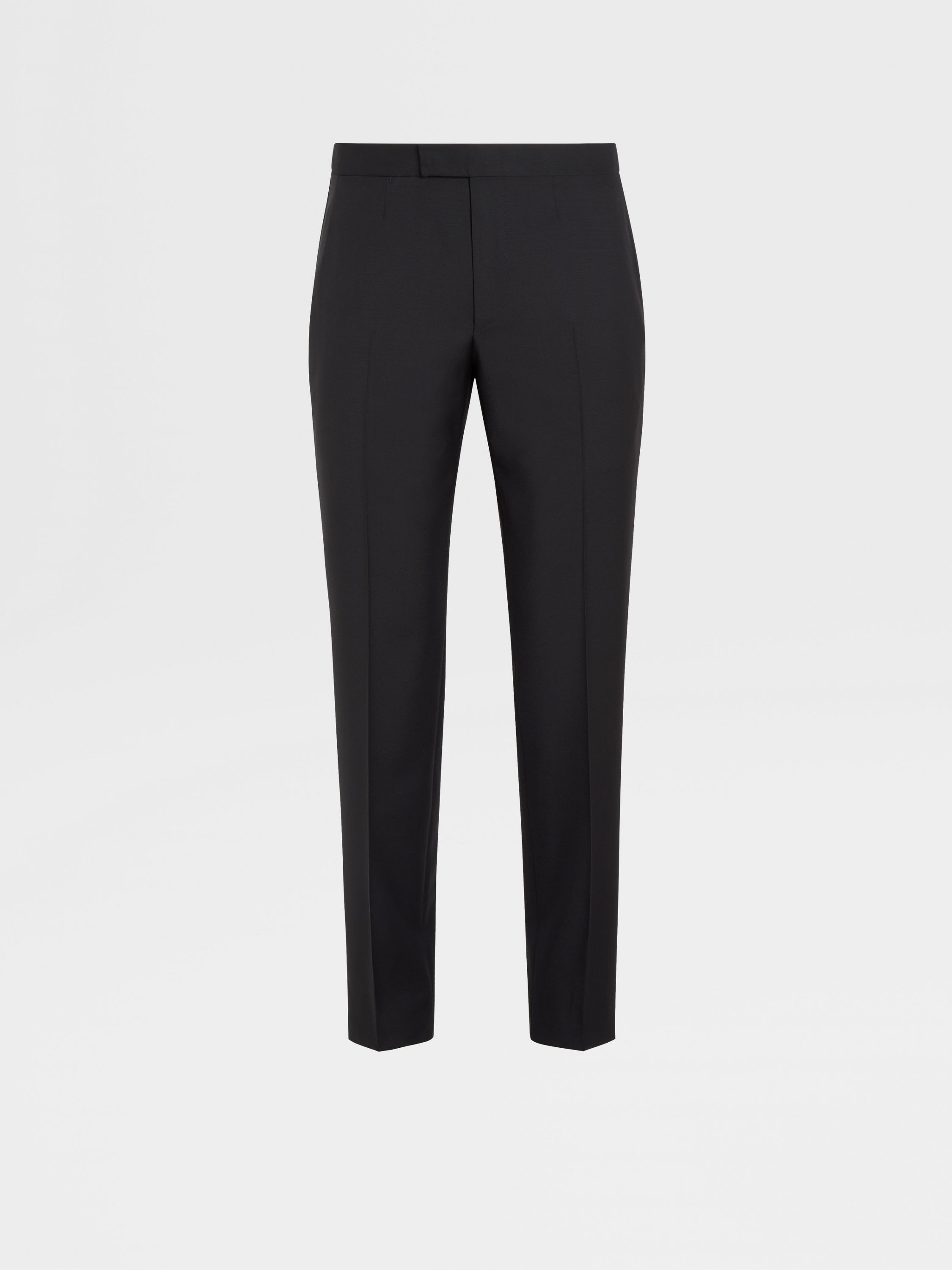 Black Wool Knit Trousers for Women and Men