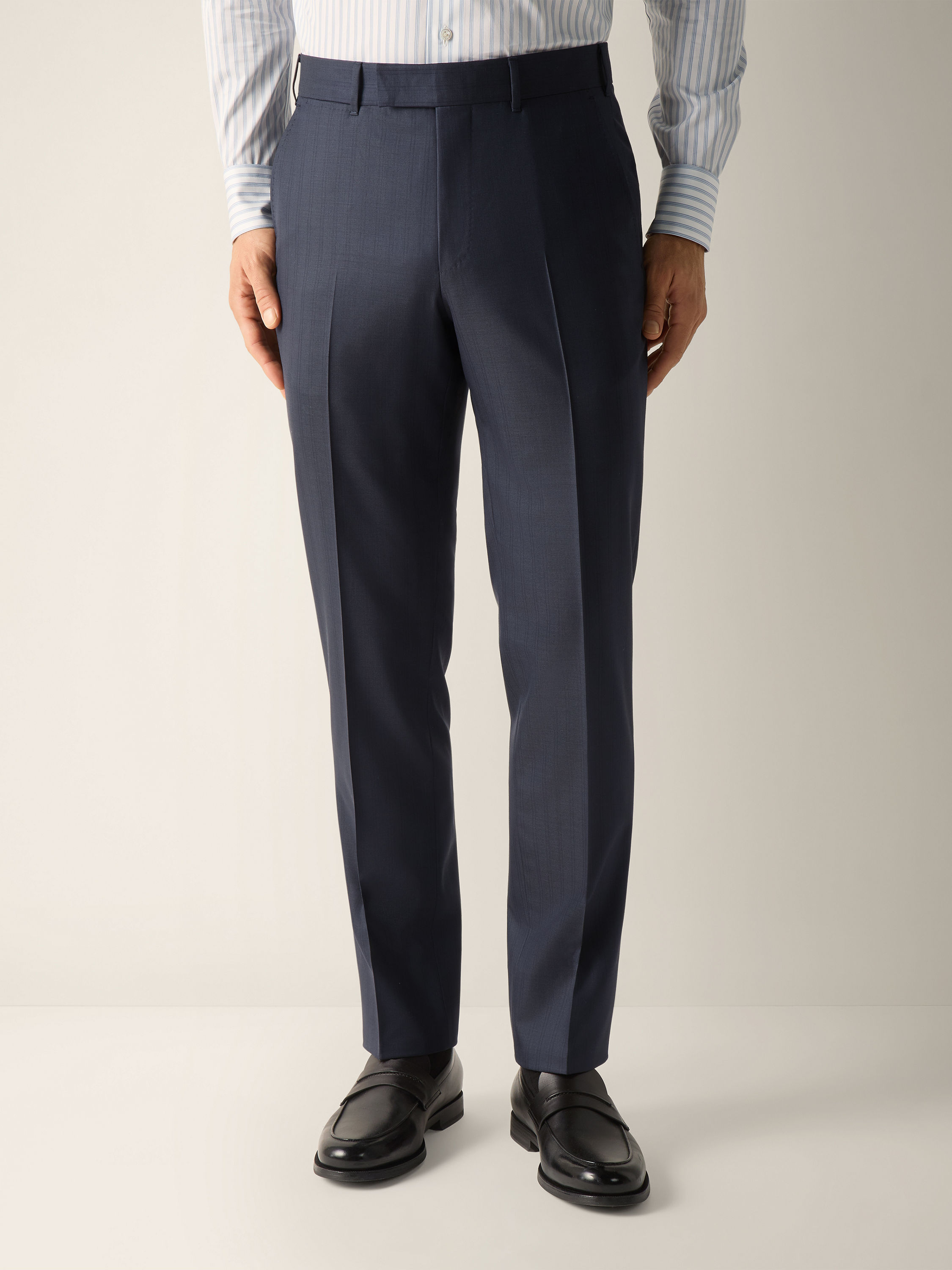 Navy Blue Trofeo 15milmil15 Wool Suit Product detail photo #3