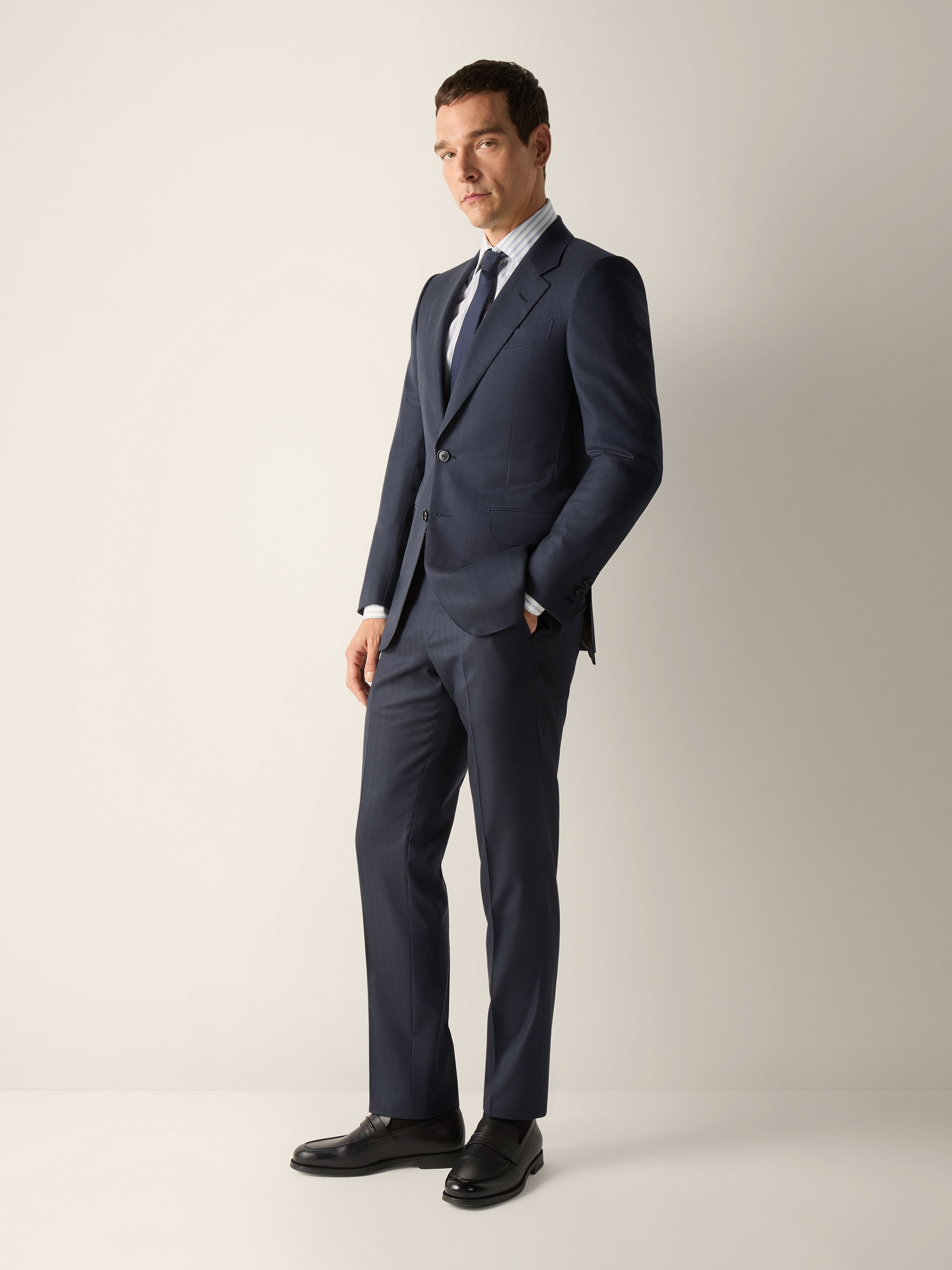 Navy Blue Trofeo 15milmil15 Wool Suit Main product photo