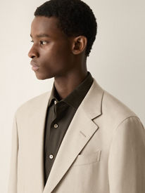 ジャケット・アウター Zegna 100% Wool Leather Trim Coat Men's Blazers and Dinner Jackets | ZEGNA SG