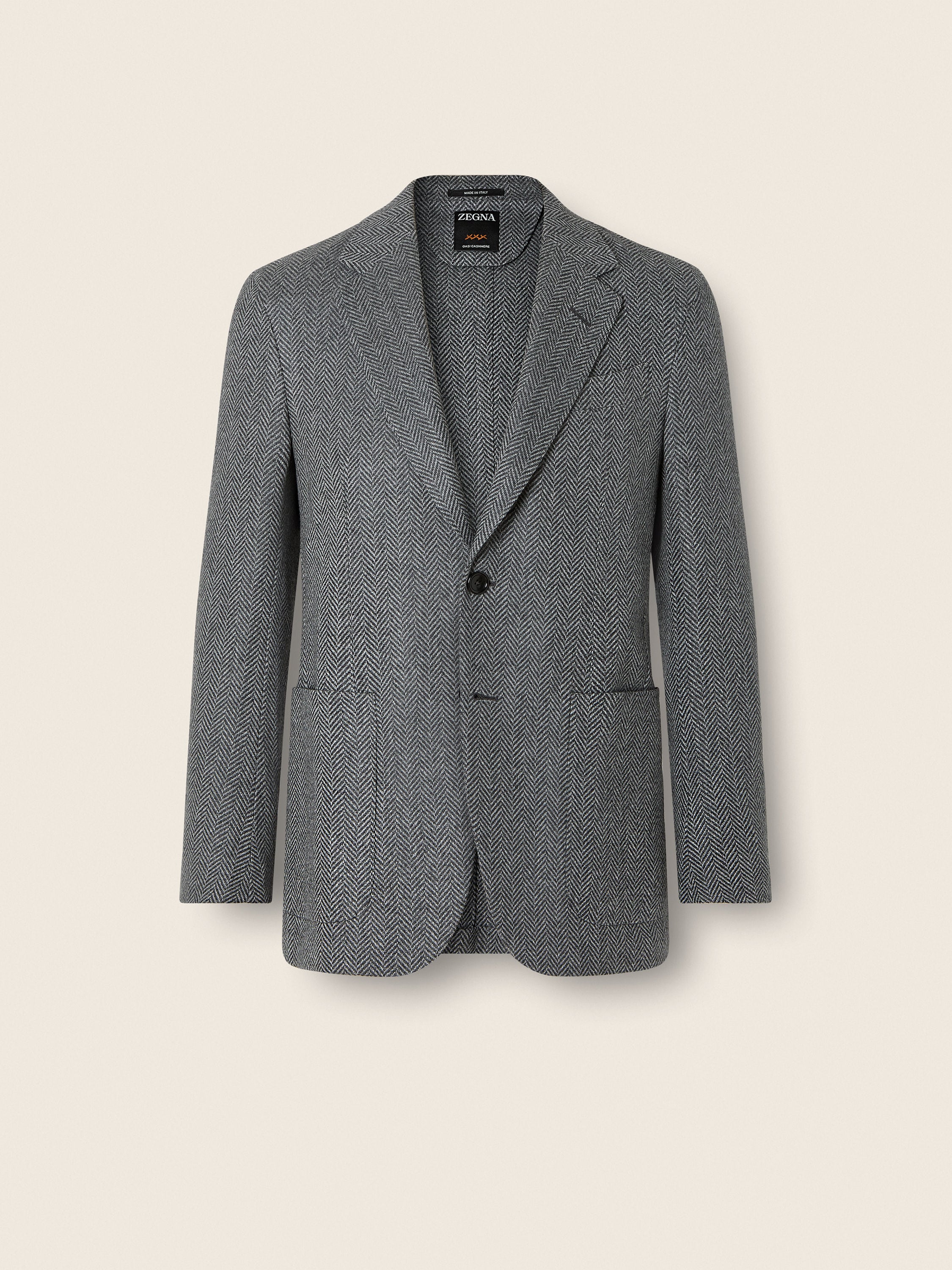 Dark Grey and Grey Oasi Cashmere Jacket Main product photo
