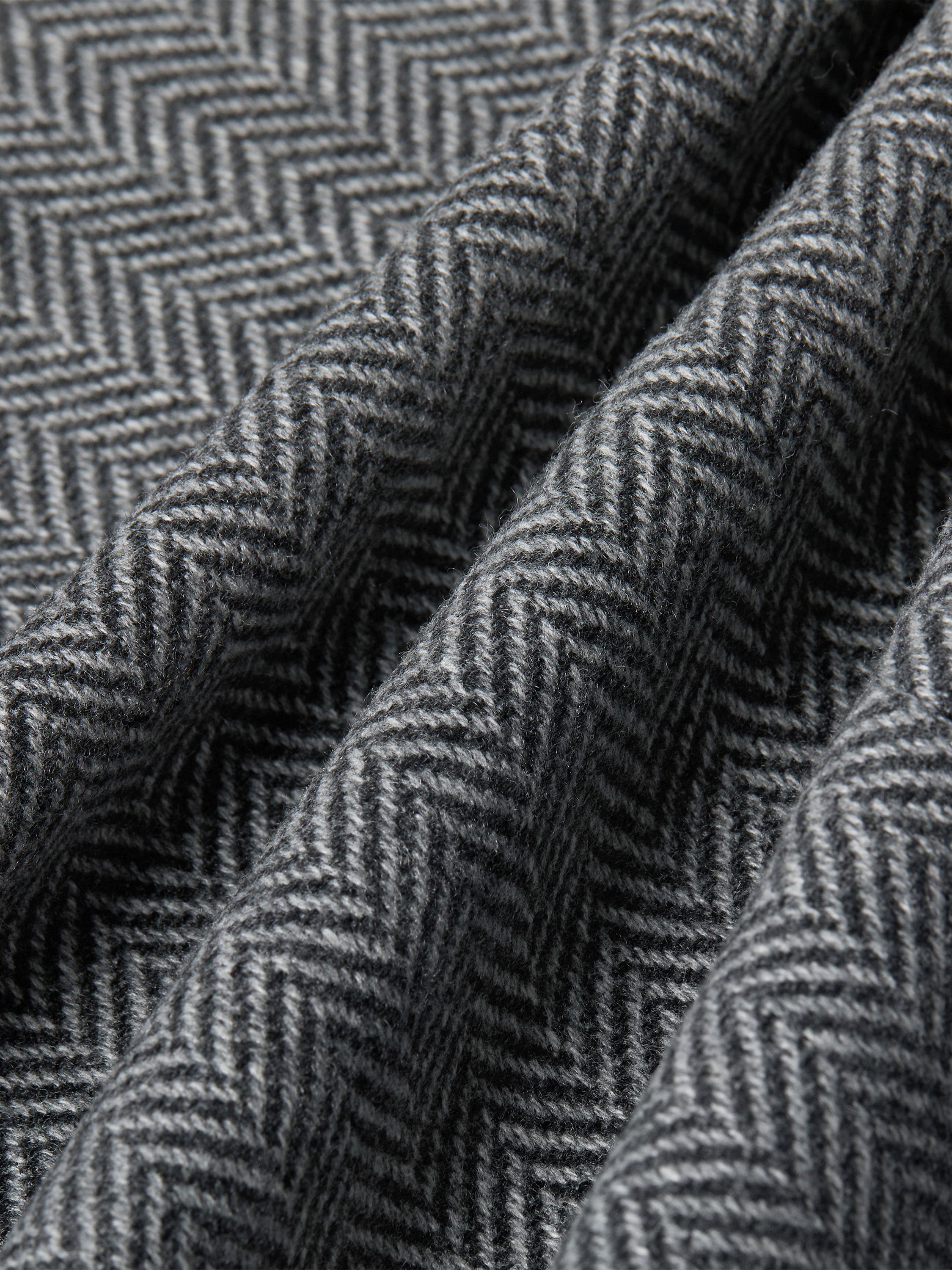 Dark Grey and Grey Oasi Cashmere Jacket Product detail photo #4