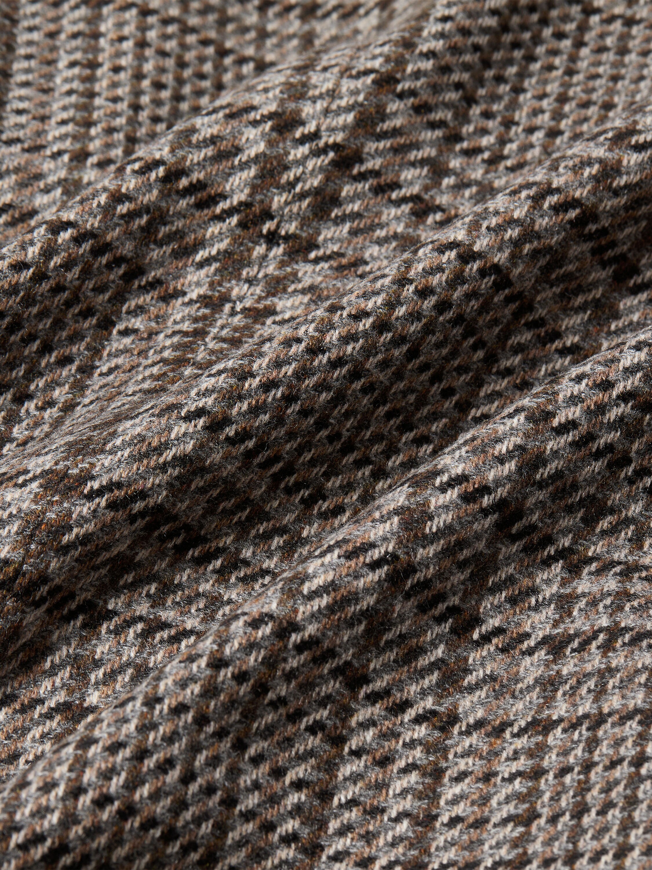 Grey Brown and Black Oasi Cashmere Jacket Product detail photo #4
