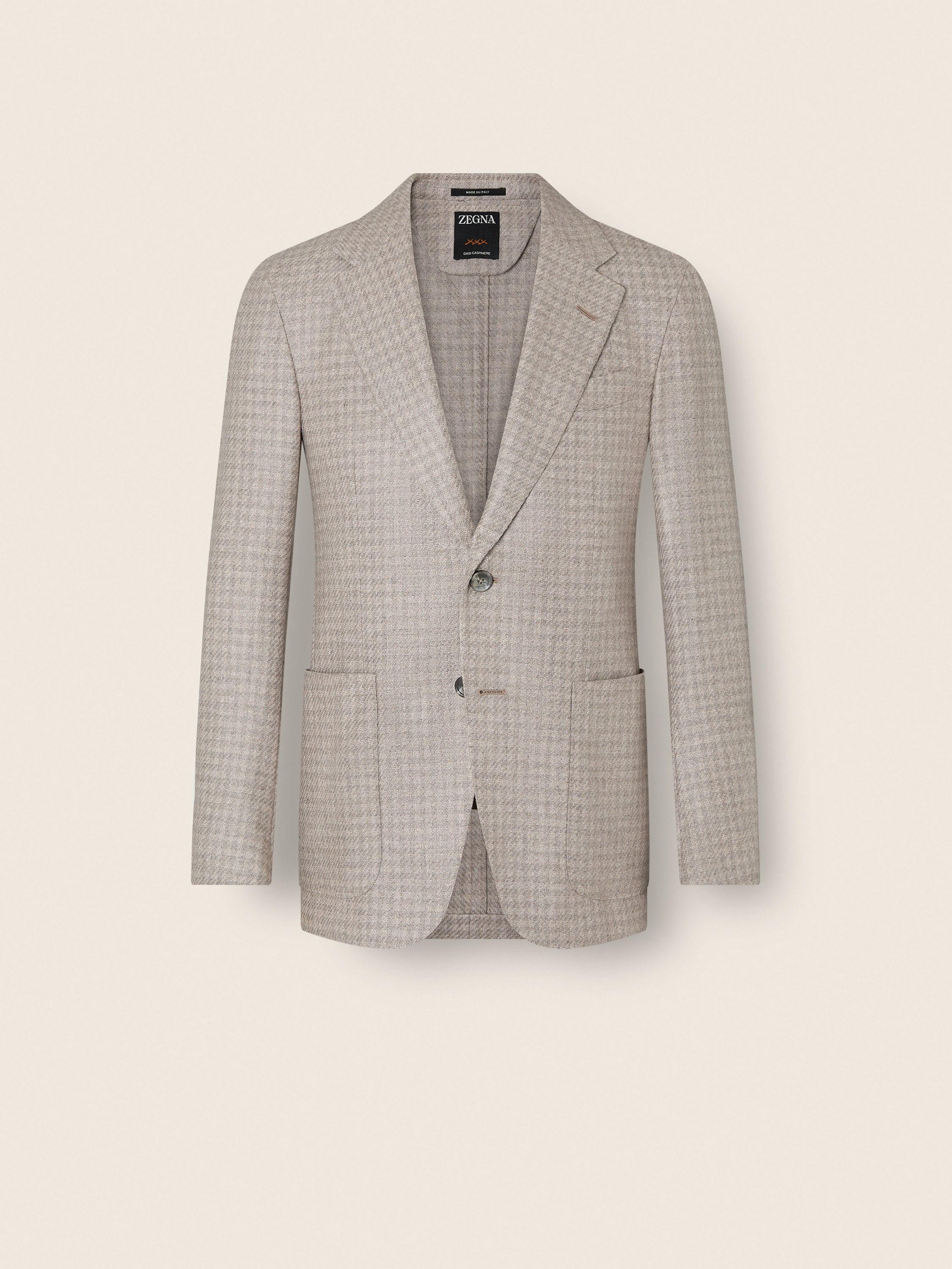 Light Beige Oasi Cashmere Jacket FW26 39297830 | Zegna US