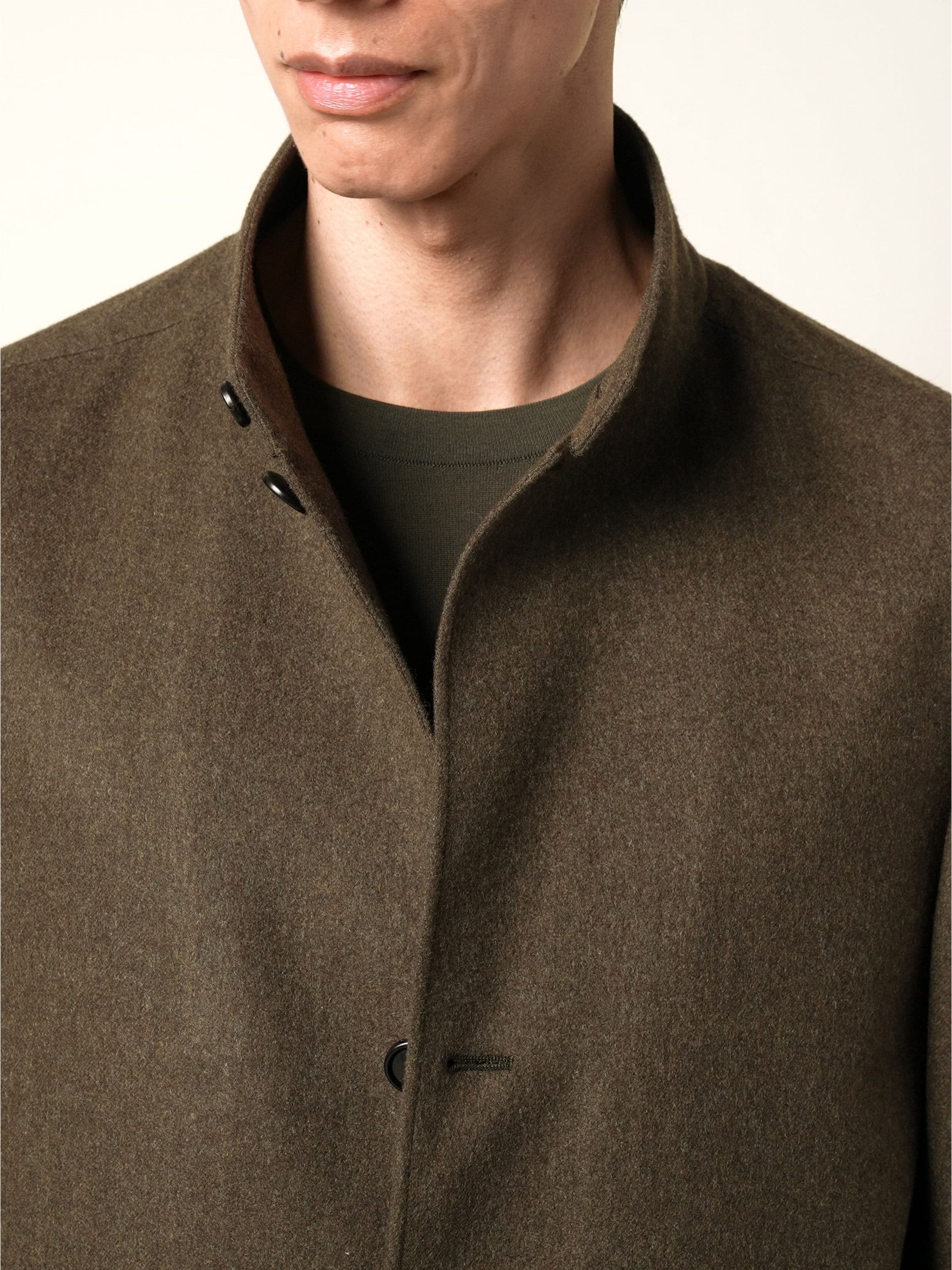 Dark Olive Green Multimélange Oasi Cashmere Il Conte Jacket