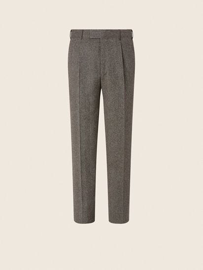 Light Taupe Wool and Cashmere Pants FW26 39309698 | Zegna JP