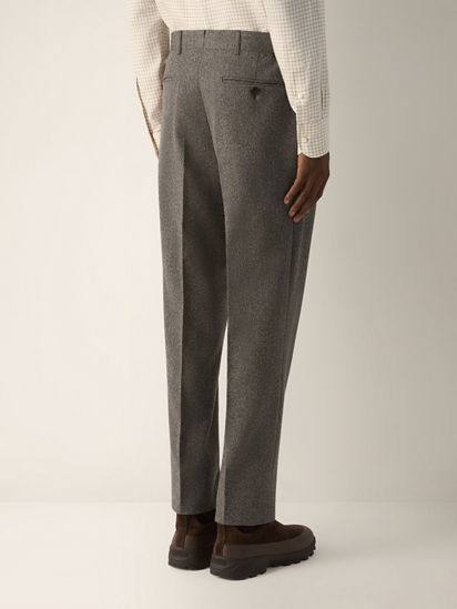Light Taupe Wool and Cashmere Pants FW26 39309698 | Zegna JP