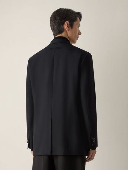 Black Wool and Mohair Jacket FW26 39775432 | Zegna US