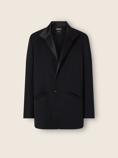 Black Wool Chore Jacket FW26 39874330 | Zegna US