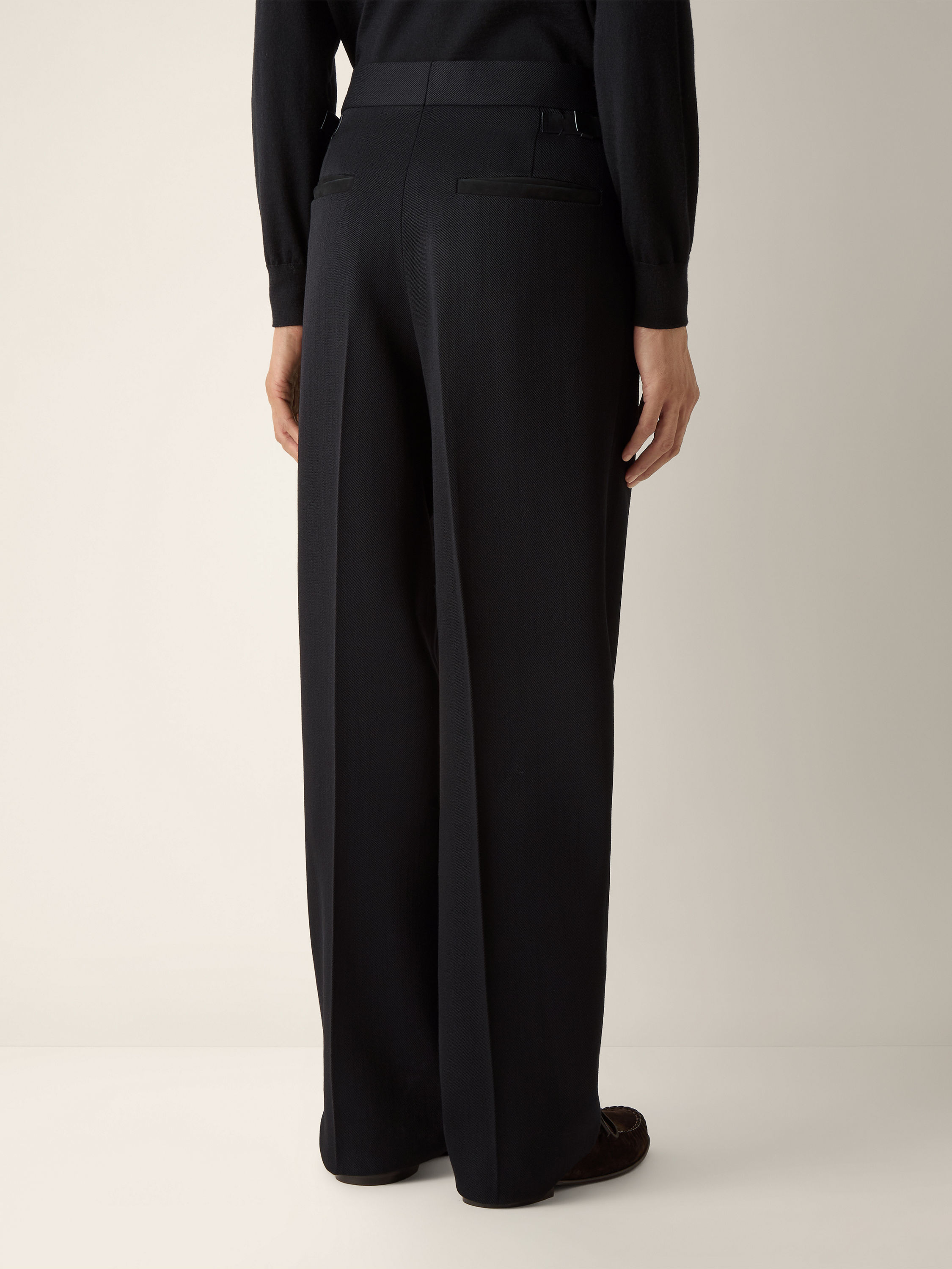 Black Wool Pants Product detail photo #5