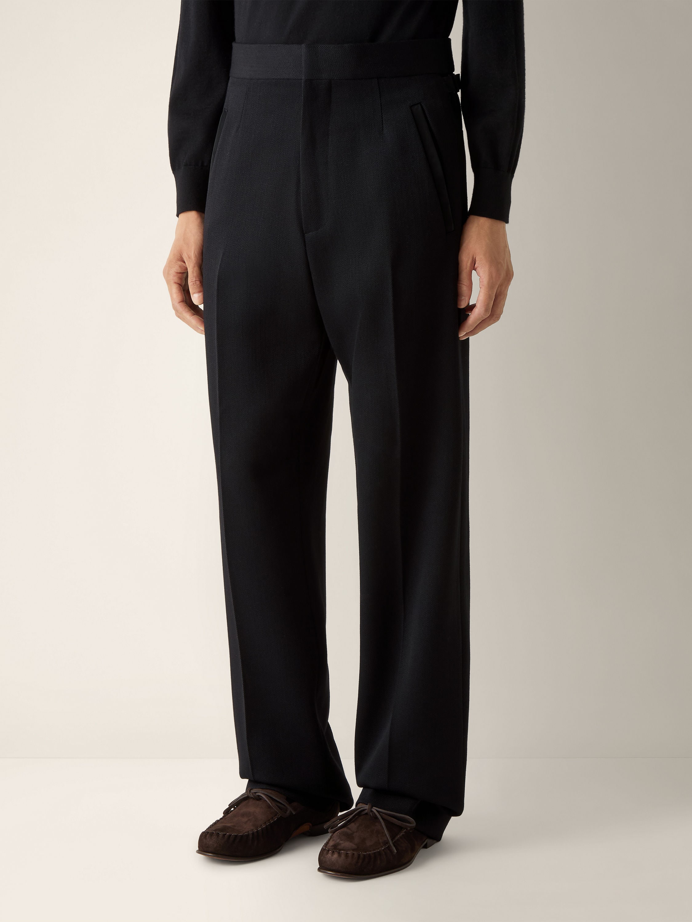 Black Wool Pants Product detail photo #4