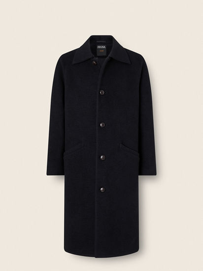 Black Cashmere Overcoat FW26 39776959 | Zegna US