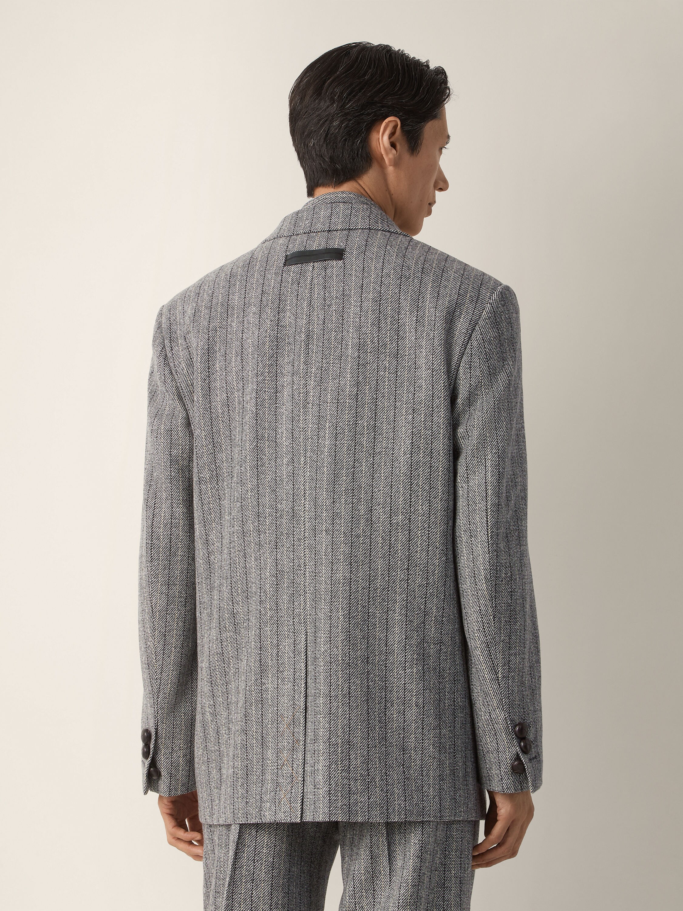 Grey Trofeo Selection Wool Jacket Product detail photo #5