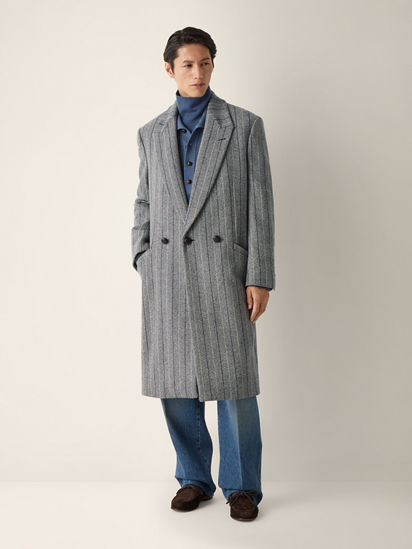 Grey Trofeo Selection Wool Overcoat FW26 39776853 | Zegna FR