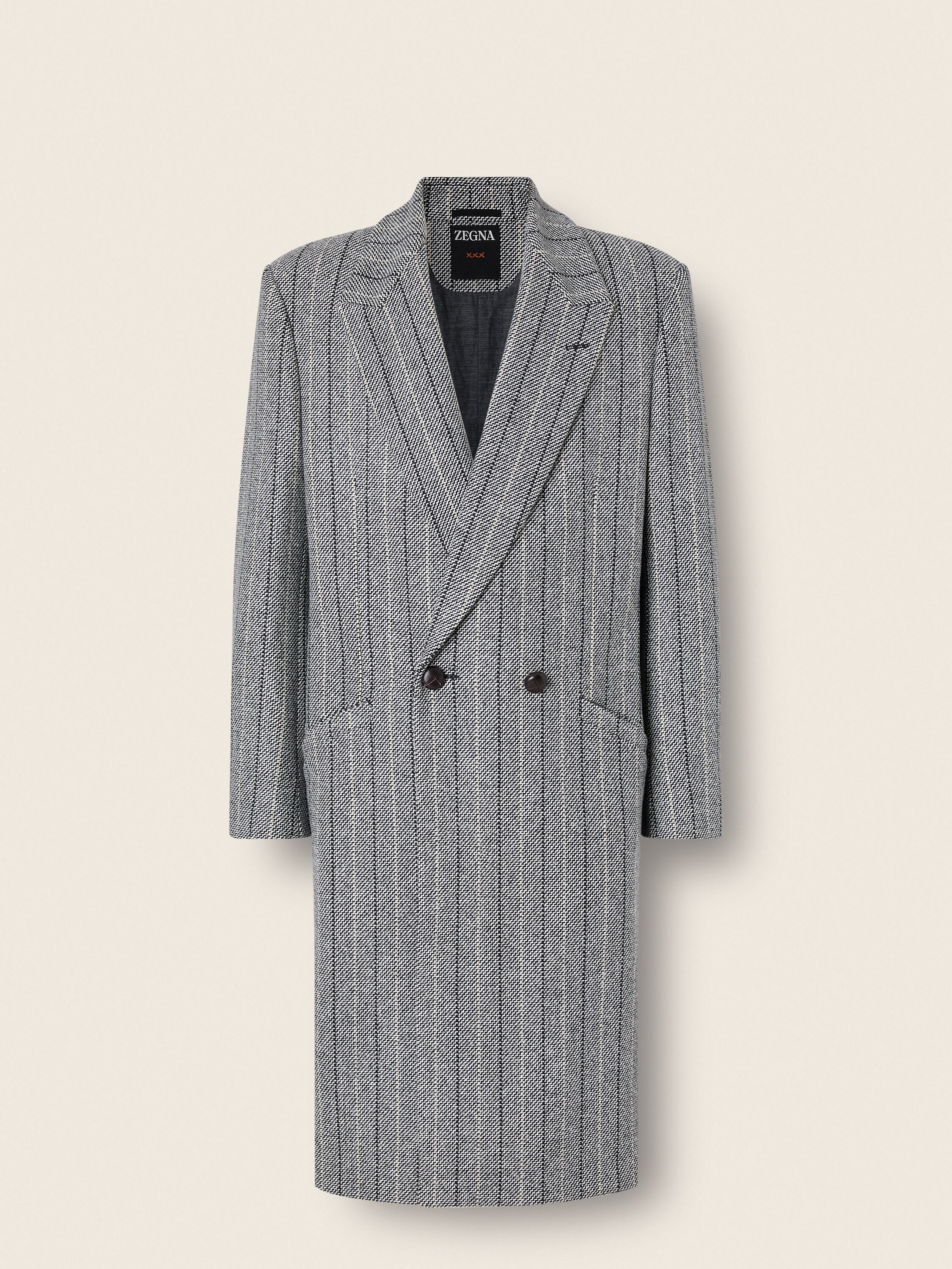 Grey Trofeo Selection Wool Overcoat Main product photo