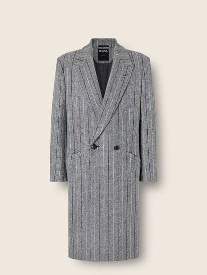 Grey Trofeo Selection Wool Overcoat FW26 39776853 | Zegna SE