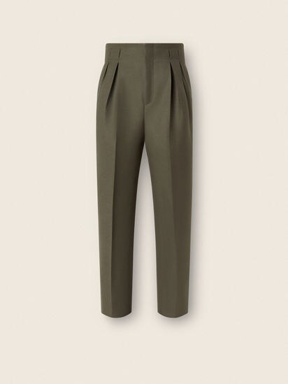 Dark Olive Green Wool Pants FW26 39886662 | Zegna HK