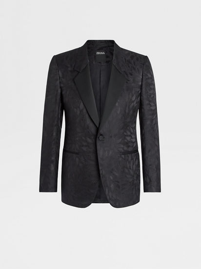 Silk jacquard store jacket