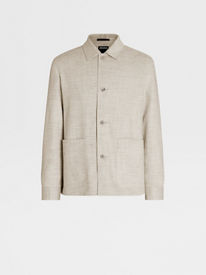 Men's linen shirt in white online in Hong Kong and Singapore