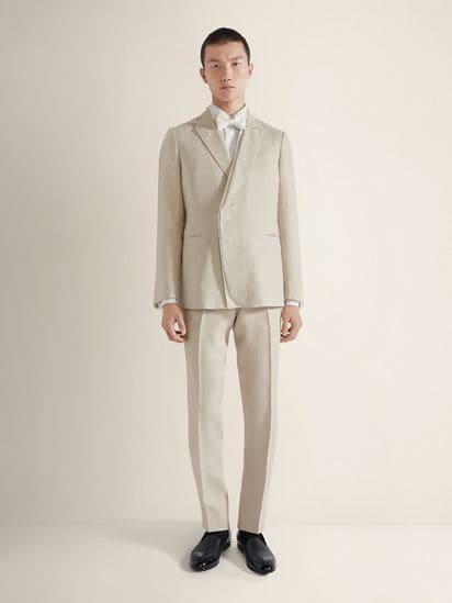 White Trofeo™ Silk Evening Shirt SS26 28052642 | Zegna NO