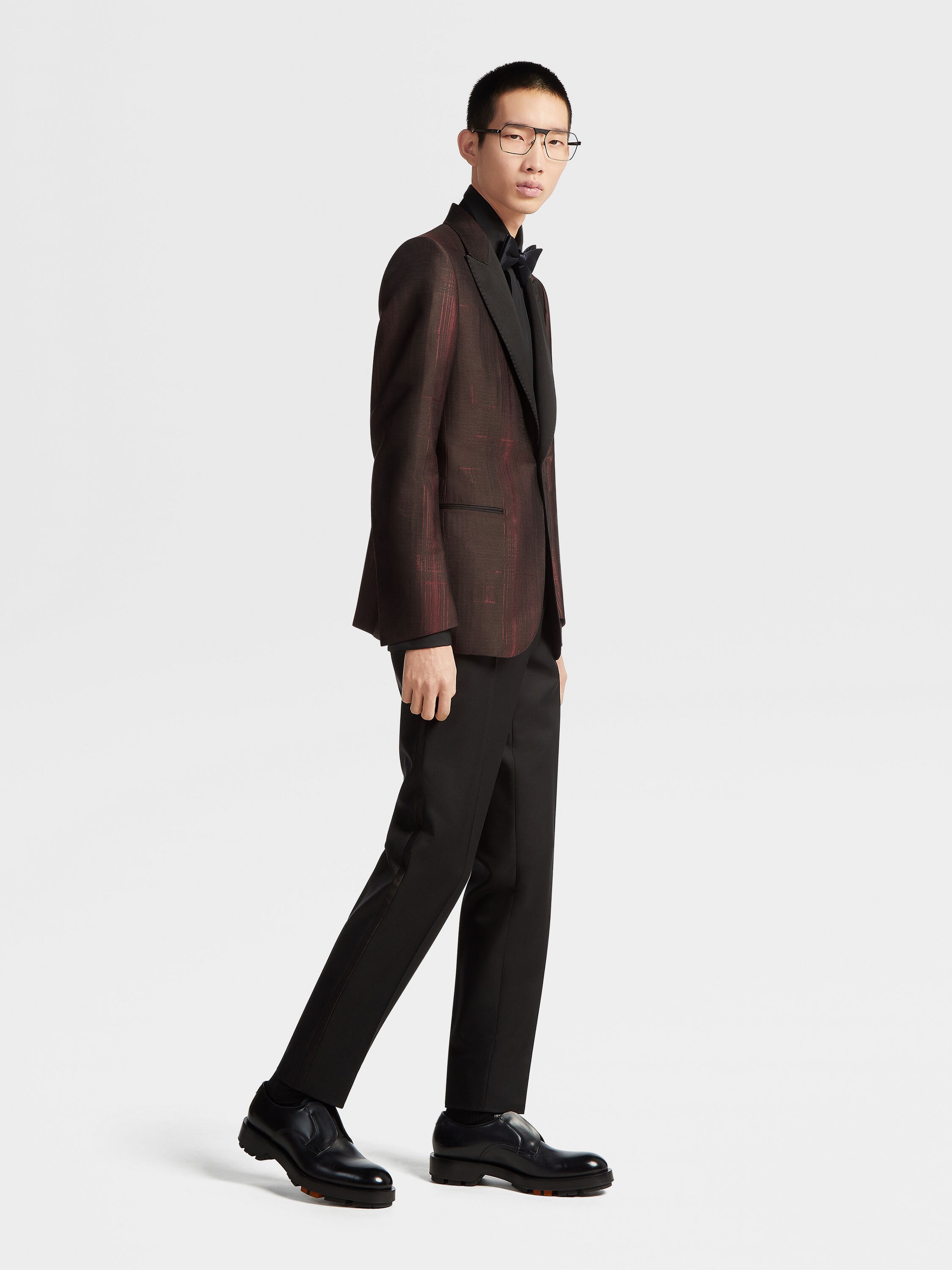 Black Trofeo™ Silk Evening Shirt Product detail photo #4