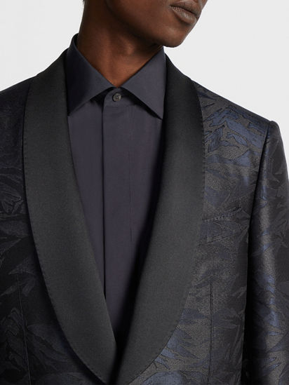 Black Silk Evening Jacket SS25 28672087 | Zegna US Black Silk Evening Jacket SS25 28672087 | Zegna US