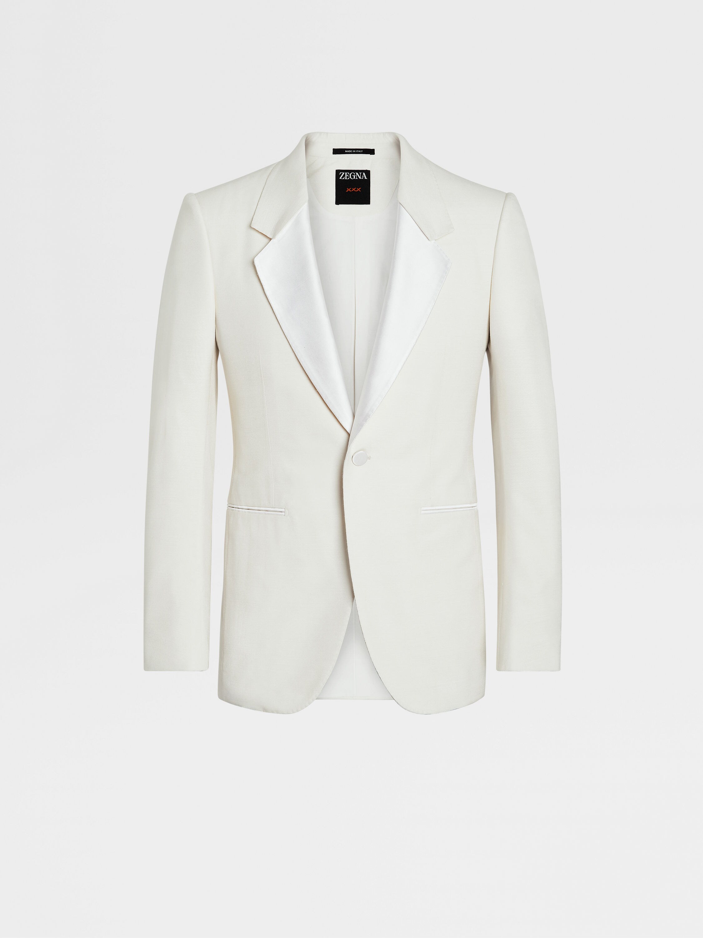 Off White Silk Evening Jacket