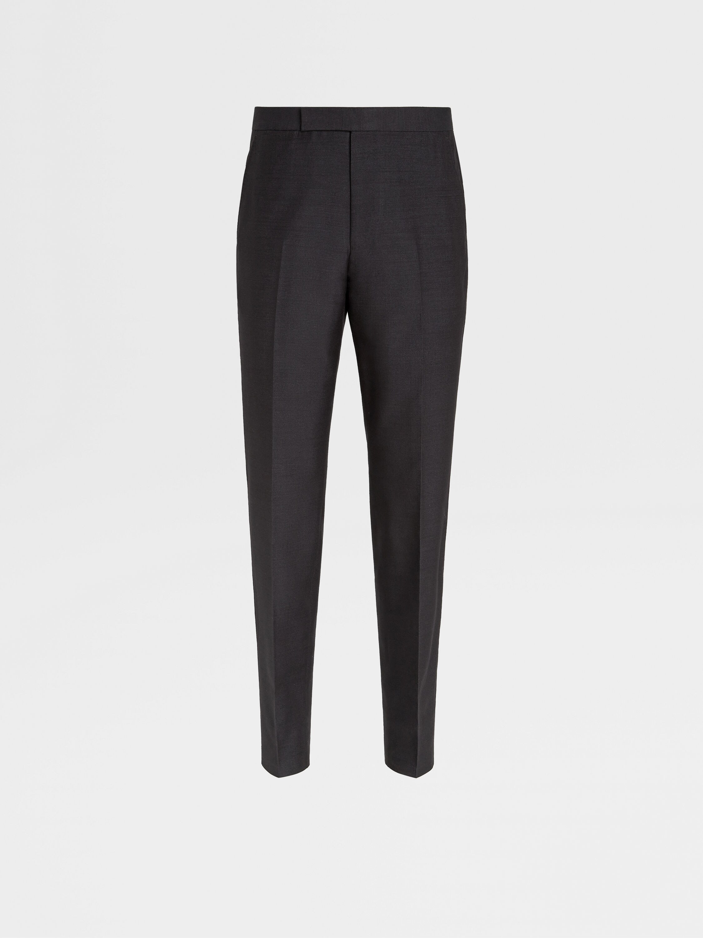 Black Silk Evening Pants 